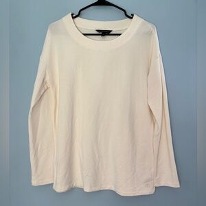 Banana Republic Womens Relaxed Fit Crewneck Long Sleeve Top Size Small Soft